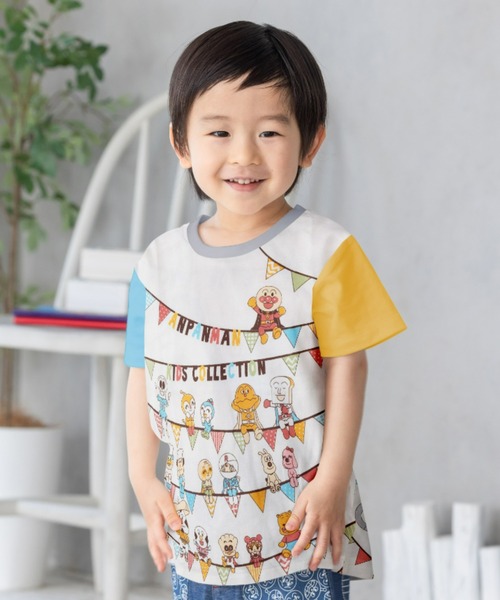 アンパンマンキッズコレクション みんなでお座り柄Tシャツ L 110cm みんなでお座り柄Tシャツ｜アイテム｜アンパンマンキッズ
