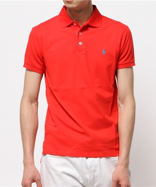 POLO RALPH LAUREN(ポロ ラルフ ローレン)の「カスタムフィット ストレッチメッシュ ポロシャツ(ポロシャツ・メンズ・ブラック/ホワイト/ピンク/ブルー/ネイビー・LARGE/SMALL/XX-LARGE/MEDIUM/X-LARGE/X-SMALL)」の5枚目の写真