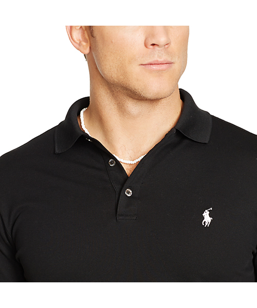POLO RALPH LAUREN(ポロ ラルフ ローレン)の「カスタムフィット ストレッチメッシュ ポロシャツ(ポロシャツ・メンズ・ブラック/ホワイト/ピンク/ブルー/ネイビー・LARGE/SMALL/XX-LARGE/MEDIUM/X-LARGE/X-SMALL)」の8枚目の写真