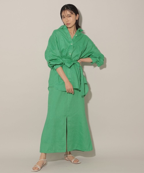 リネンミドルシャツ