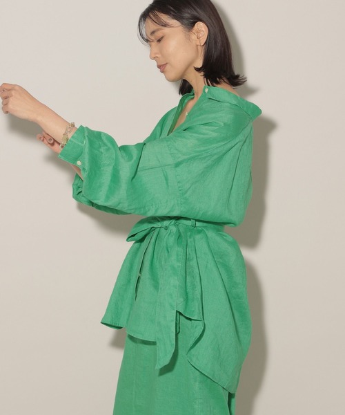 リネンミドルシャツ