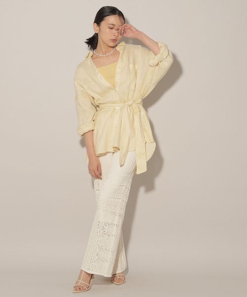 リネンミドルシャツ