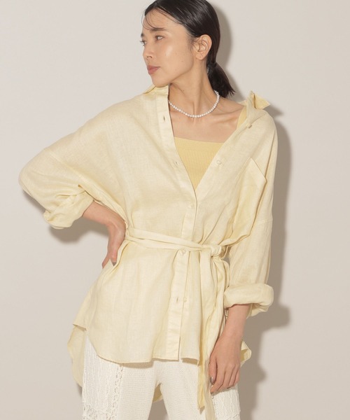 リネンミドルシャツ