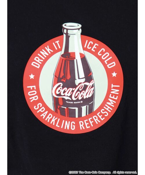 GYDA（ジェイダ）の「Coca-Cola ショートタイトTシャツ（Tシャツ/カットソー・レディース・ブラック/レッド/オフホワイト・FREE）」の22枚目の写真