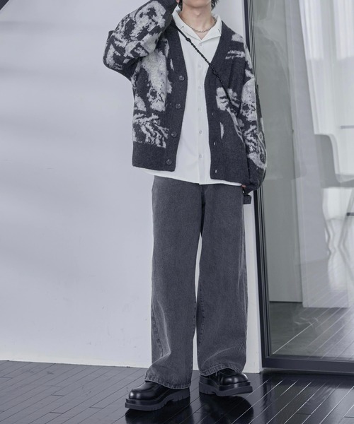 r17UPPER FIELD ONE カーディガン Mサイズ グレー r17UPPER FIELD ONE カーディガン Mサイズ グレー