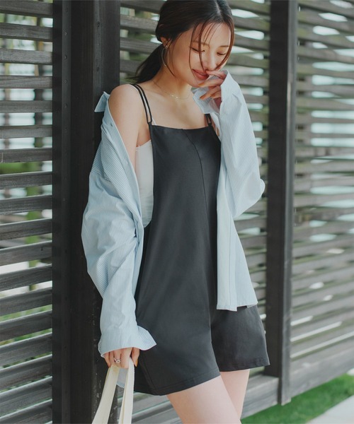 sea.(シードット)の「UVカット吸水速乾バッククロスデザインオールインワンラッシュガード(ラッシュガード・レディース・スミクロ/ブラウン/ブラック系その他・L/M)」の4枚目の写真