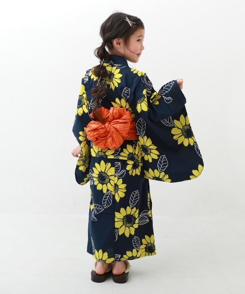 devirock（デビロック）の「浴衣 兵児帯2点セット（浴衣・キッズ・パープル/イエロー系その他/ピンク/ブルー系その他2/ブルー系その他/ブルー系その他3/グリーン系その他/ネイビー/ピンクベージュ/ブルー/グリーン/レッド/イエロー/ピンク系その他・100cm/140cm/120cm/110cm/130cm/150cm/90cm/160cm）」の17枚目の写真