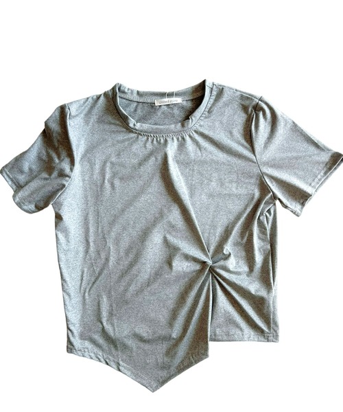 United store(ユナイテッドストア)の「アシメヘムクルーネックT(半袖)(Tシャツ/カットソー・レディース・ホワイト/ブラック/グレー/ブルー・FREE)」の16枚目の写真