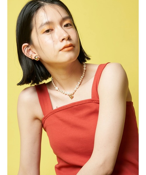 AMERICAN HOLIC(アメリカンホリック)の「【WEB限定】ハートトップコンビパールネックレス(ネックレス・レディース・シルバー/ゴールド・FREE)」の6枚目の写真
