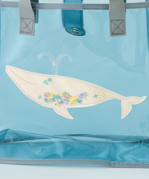 petit main（プティマイン）の「キラキラプールバッグ【SWIM】（バックパック/リュック・キッズ・ラベンダー/モカ/ライトグリーン/ライトピンク/ライトブルー・FREE）」の16枚目の写真