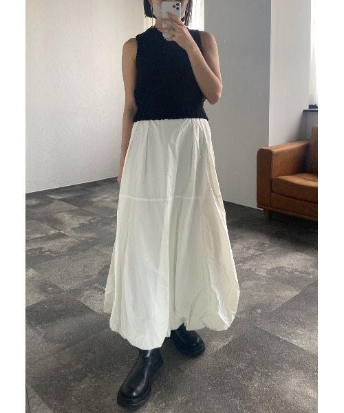 leimn（レイムン）の「タフタバルーンスカート（スカート・レディース・オフホワイト・MEDIUM）」の6枚目の写真