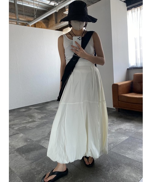 leimn（レイムン）の「タフタバルーンスカート（スカート・レディース・オフホワイト・MEDIUM）」の3枚目の写真