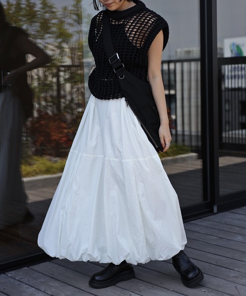 leimn（レイムン）の「タフタバルーンスカート（スカート・レディース・オフホワイト・MEDIUM）」の13枚目の写真