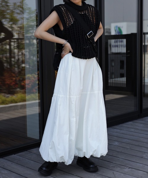 leimn（レイムン）の「タフタバルーンスカート（スカート・レディース・オフホワイト・MEDIUM）」の11枚目の写真