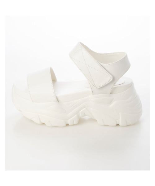 Mafmof(マフモフ)の「Mafmof(マフモフ)厚底ボリュームソールスポーツサンダル(サンダル・レディース・ブラック/ホワイト・S/L/M/LL)」の8枚目の写真