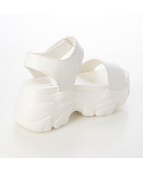 Mafmof(マフモフ)の「Mafmof(マフモフ)厚底ボリュームソールスポーツサンダル(サンダル・レディース・ブラック/ホワイト・S/L/M/LL)」の10枚目の写真