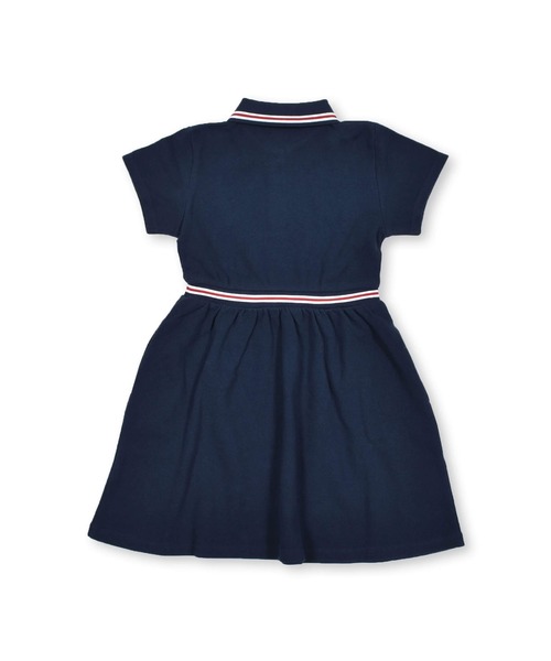 BeBe(ベベ)の「BeBe/【お揃い】ライン入りポロワンピース(90~150cm)(ワンピース・キッズ・ネイビー・150/100/120/110/140/130/90)」の4枚目の写真