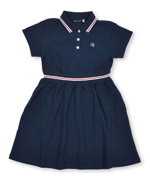 BeBe(ベベ)の「BeBe/【お揃い】ライン入りポロワンピース(90~150cm)(ワンピース・キッズ・ネイビー・150/100/120/110/140/130/90)」の6枚目の写真