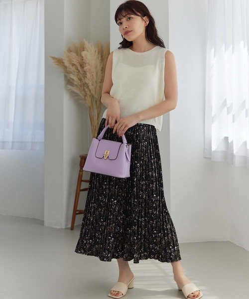 Edit Sheen(エディットシーン)の「トップハンドルフラップスクエアバッグ(ショルダーバッグ・レディース・ベージュ/ホワイト/イエロー/ラベンダー/ブラック・FREE)」の21枚目の写真