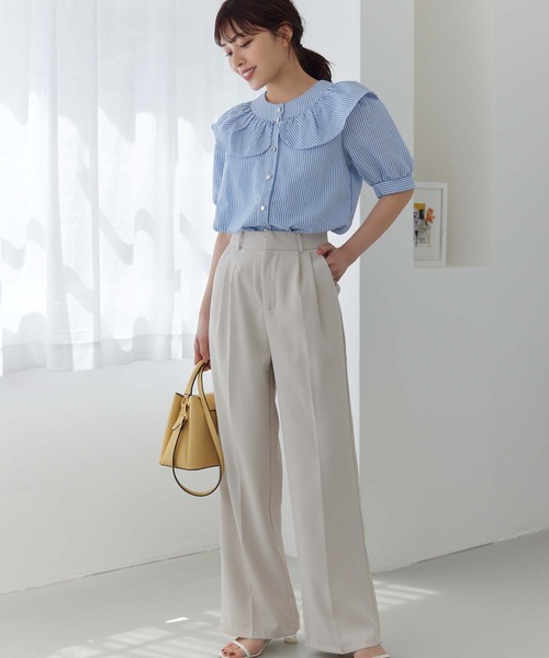 Edit Sheen(エディットシーン)の「トップハンドルフラップスクエアバッグ(ショルダーバッグ・レディース・ベージュ/ホワイト/イエロー/ラベンダー/ブラック・FREE)」の16枚目の写真