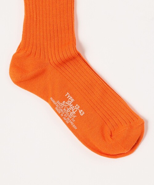 BEAMS BOY(ビームスボーイ)の「ミリタリー リブ ロングソックス(ソックス/靴下・レディース・グレー/オフホワイト/オレンジ/ホワイト/レッド/パープル/レッド系その他2/ブルー系その他/チャコールグレー/ナチュラル/ロイヤルブルー/ベージュ/パープル系その他7/グリーン/ブルー系その他2/ブルー/ピンク・ONE SIZE)」の20枚目の写真