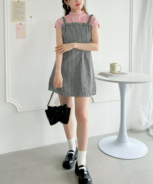 Loueme(ルエム)の「プチハイネックフレンチスリーブトップス(Tシャツ/カットソー・レディース・ピンク/ホワイト/ブラック・FREE)」の19枚目の写真