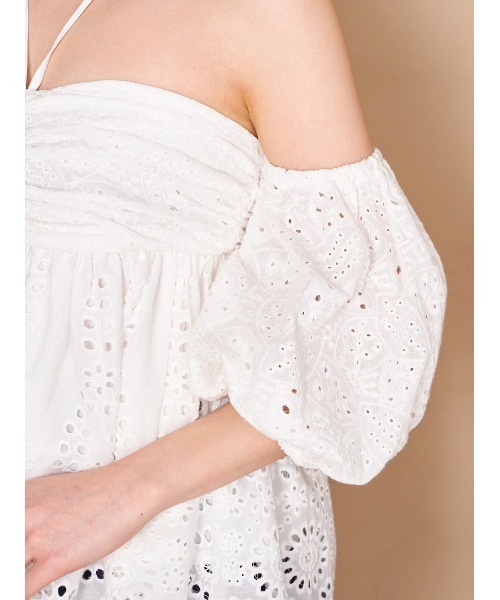 ダーリッチ darich コットンレースデザイントップス WHT ホワイト ダーリッチ Darich コットンレースデザイントップス （ホワイト