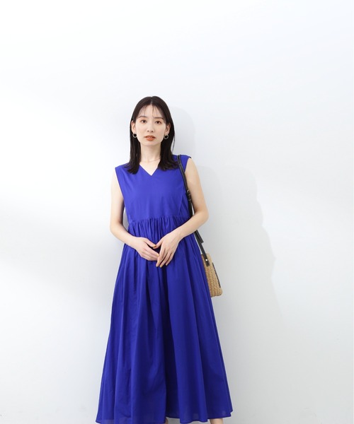 N.NBB コットンボイルVネックボリュームワンピース ブラック M N.（N. Natural Beauty Basic）（エヌエヌナチュラルビューティー