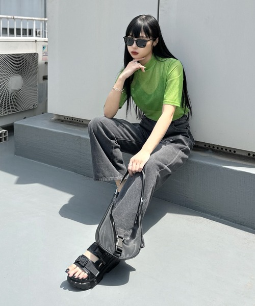 LVEU.(ラブユ.)の「Platform sports sandals / 厚底スポーツサンダル(サンダル・レディース・ブラック・23/23.5/24/24.5/25)」の11枚目の写真