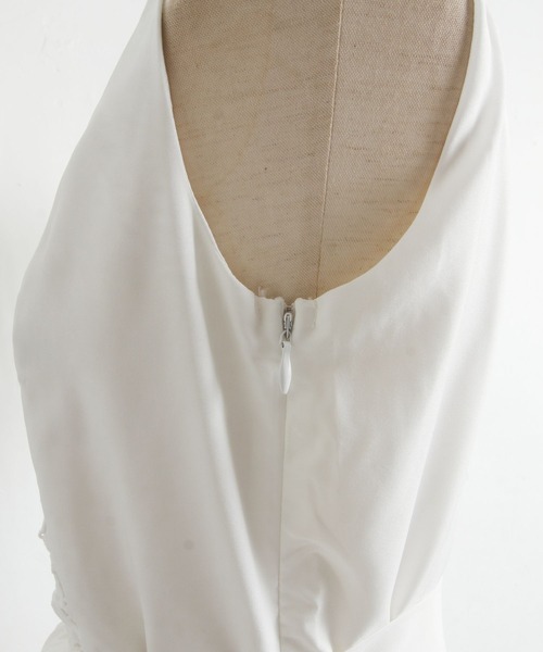 【セール】ウエストりぼん付きフラワーレース切り替えワンピース（ワンピース）｜tocco closet（トッコ クローゼット）