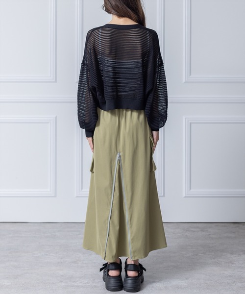 clear（クリア）の「透かし編みニットショートカーディガン≪2024SS≫（カーディガン/ボレロ・レディース・ブルー/アイボリー/イエロー系その他/ブラック・F）」の16枚目の写真