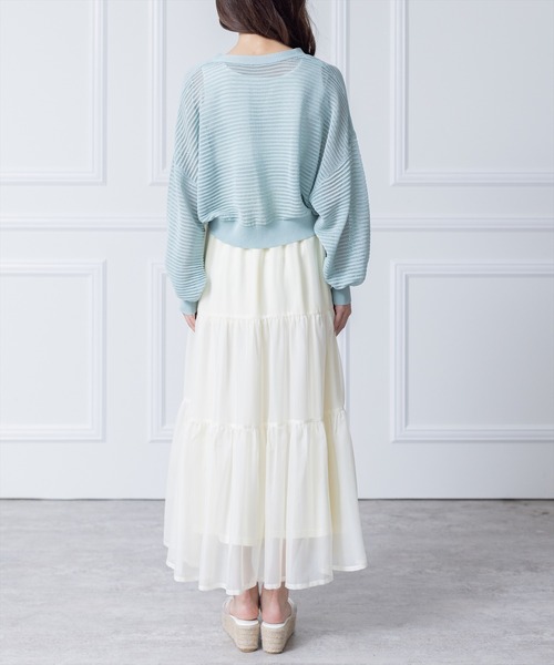 clear（クリア）の「透かし編みニットショートカーディガン≪2024SS≫（カーディガン/ボレロ・レディース・ブルー/アイボリー/イエロー系その他/ブラック・F）」の20枚目の写真