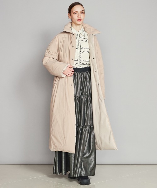 DOUBLE STANDARD CLOTHING(ダブルスタンダードクロージング)の「リバーシブルロングコート(チェスターコート・レディース・ブラック/ベージュ・36)」の13枚目の写真