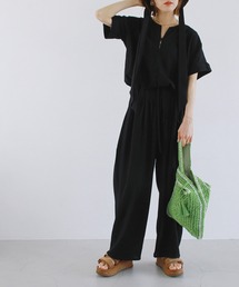 Crisp | ショートスリーブオールインワン(サロペット/オーバーオール)