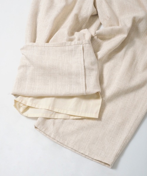 Crisp（クリスプ）の「ショートスリーブオールインワン（サロペット/オーバーオール・レディース・ナチュラル/ブラック・FREE）」の7枚目の写真