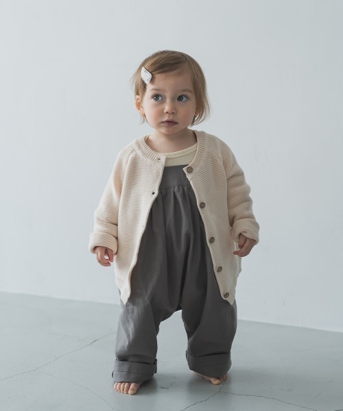 riziere（リジェール）の「胸切り替えギャザーサロペット（つなぎ/オールインワン・キッズ・チャコールグレー/グリーン系その他/ベージュ系その他・120/90/100/130/110/80）」の17枚目の写真