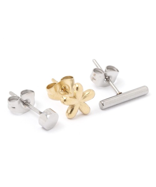 studio CLIP(スタディオクリップ)の「ステンレスプチピアス3SET(ピアス(両耳用)・レディース・その他2/その他3/その他1・FREE)」の6枚目の写真