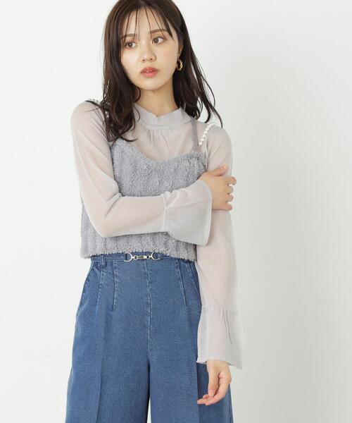 PROPORTION BODY DRESSING（プロポーションボディドレッシング）の「フェザーキャミニットセット / 1213270911（ニット/セーター・レディース・ブラウン/グレー・FREE）」の11枚目の写真