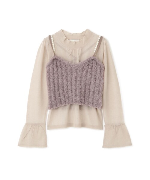 PROPORTION BODY DRESSING（プロポーションボディドレッシング）の「フェザーキャミニットセット / 1213270911（ニット/セーター・レディース・ブラウン/グレー・FREE）」の18枚目の写真