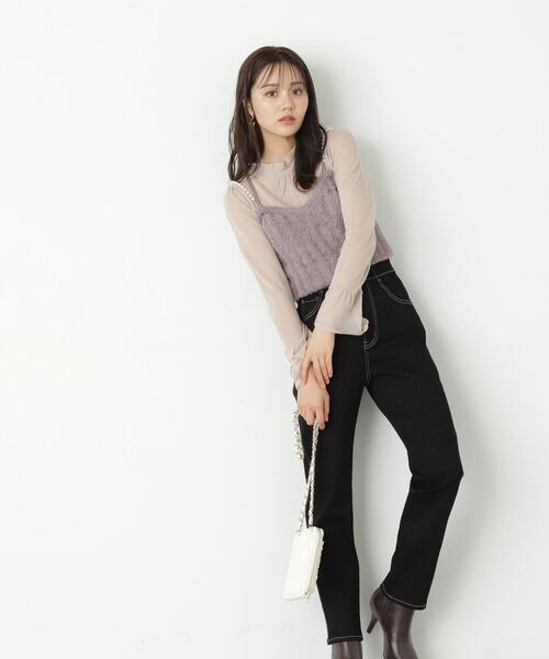 PROPORTION BODY DRESSING（プロポーションボディドレッシング）の「フェザーキャミニットセット / 1213270911（ニット/セーター・レディース・ブラウン/グレー・FREE）」の21枚目の写真