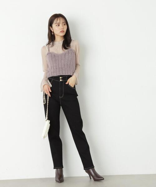 PROPORTION BODY DRESSING（プロポーションボディドレッシング）の「フェザーキャミニットセット / 1213270911（ニット/セーター・レディース・ブラウン/グレー・FREE）」の10枚目の写真