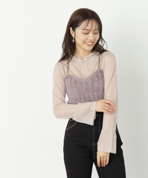 PROPORTION BODY DRESSING（プロポーションボディドレッシング）の「フェザーキャミニットセット / 1213270911（ニット/セーター・レディース・ブラウン/グレー・FREE）」の5枚目の写真