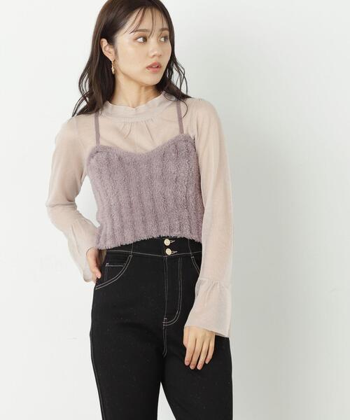 PROPORTION BODY DRESSING（プロポーションボディドレッシング）の「フェザーキャミニットセット / 1213270911（ニット/セーター・レディース・ブラウン/グレー・FREE）」の8枚目の写真