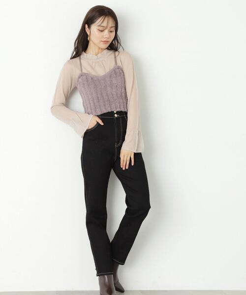 PROPORTION BODY DRESSING（プロポーションボディドレッシング）の「フェザーキャミニットセット / 1213270911（ニット/セーター・レディース・ブラウン/グレー・FREE）」の19枚目の写真