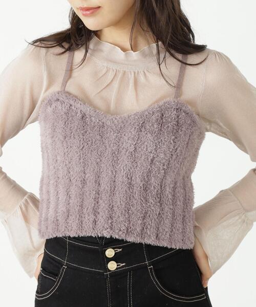 PROPORTION BODY DRESSING（プロポーションボディドレッシング）の「フェザーキャミニットセット / 1213270911（ニット/セーター・レディース・ブラウン/グレー・FREE）」の22枚目の写真