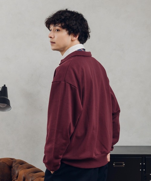 MUHET（ミュエータ）の「ドライバーズスウェット（スウェット・レディース・ボルドー/カーキ/ブラウン/ブラック・MEDIUM/X-LARGE）」の5枚目の写真