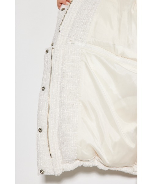 rienda（リエンダ）の「マルチWAYツイードショートダウンジャケット（ダウンジャケット/コート・レディース・ホワイト系その他・SMALL/MEDIUM）」の18枚目の写真