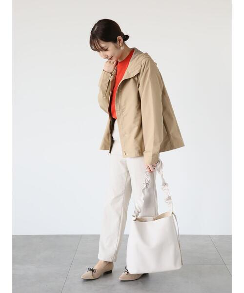 Te chichi TERRASSE(テチチテラス)の「袖タックボタンニット(ニット/セーター・レディース・ベージュ/ブルー/ブラック/レッド・F)」の9枚目の写真