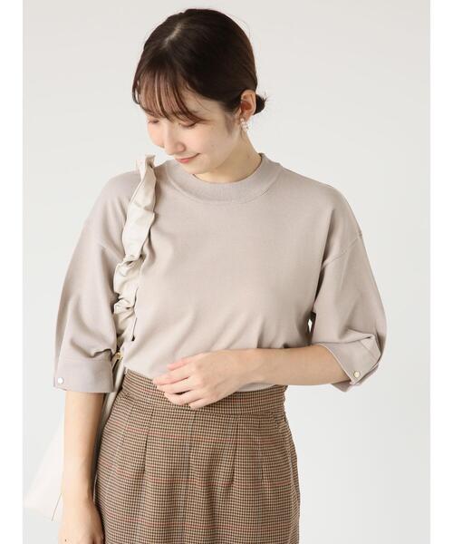 Te chichi TERRASSE(テチチテラス)の「袖タックボタンニット(ニット/セーター・レディース・ベージュ/ブルー/ブラック/レッド・F)」の11枚目の写真