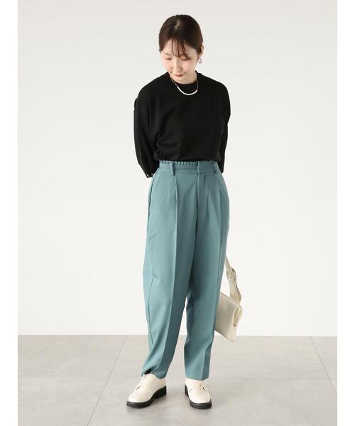 Te chichi TERRASSE(テチチテラス)の「袖タックボタンニット(ニット/セーター・レディース・ベージュ/ブルー/ブラック/レッド・F)」の12枚目の写真